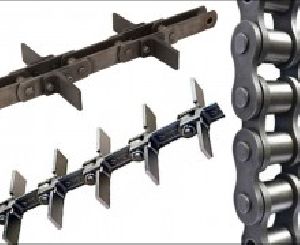 SCRAPER AND TRANSMISSION CHAINS