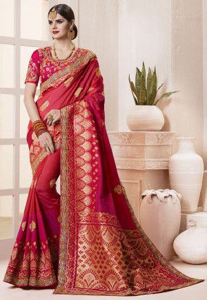 Silk Printed Banarasi Sarees, Occasion : Wedding Wear, Party Wear