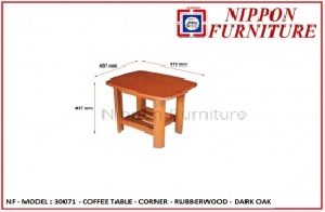 Rubberwood Coffee Table