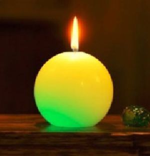 Led color changing ball candle