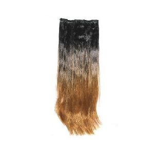 Multi Colored Clip On Straight Hair Extension