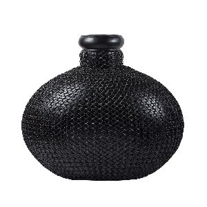 Black Iron Cast Vase
