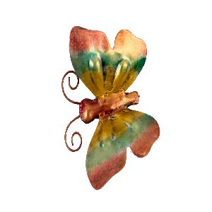 Glossy Paint Iron Butterfly Wall Hanging