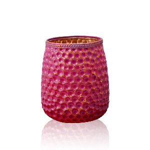 MANOS CANDLE HOLDER RED