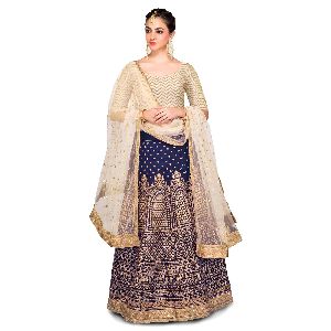 Fashmina Womens Designer Bridal Lehenga Choli And Dupatta-F-7009(A)