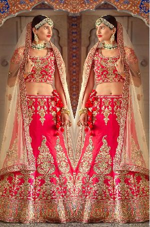 Fashmina Womens Designer Bridal Lehenga Choli And Dupatta-F-838