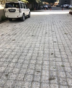 Concrete cobble pavers