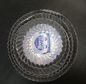 Silver Laminated Paper Plate  (Wrinkle Paper Plate)