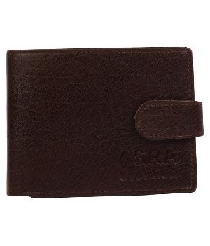 SKU-ACW-3 ASRA Creation Leather Black Wallet
