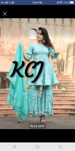 Kurti sharara with dupatta