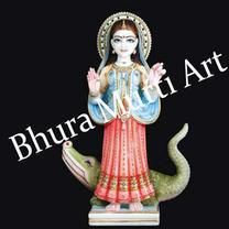Marble Khodiyar Mata Statue, Color : Multicolor, White