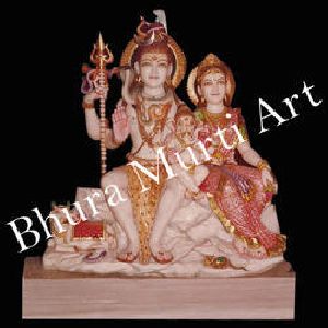 Marble Shiv Parivar Statue