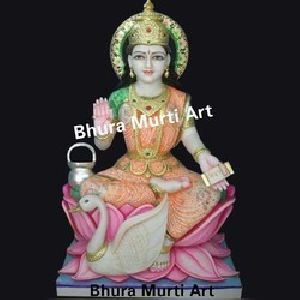 White Marble Mata Gayatri Statue