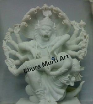 White Marble Narsingh Ji Statue