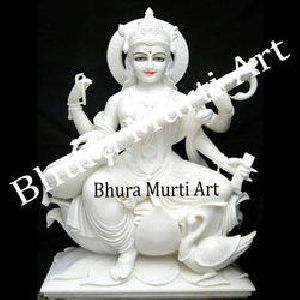 White Marble Saraswati Statue 2
