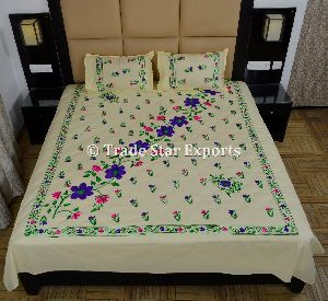 Embroidery Bedspread With Pillow Cover