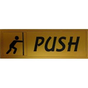 Office Door Sign Board - Push BH-SNP-46-000