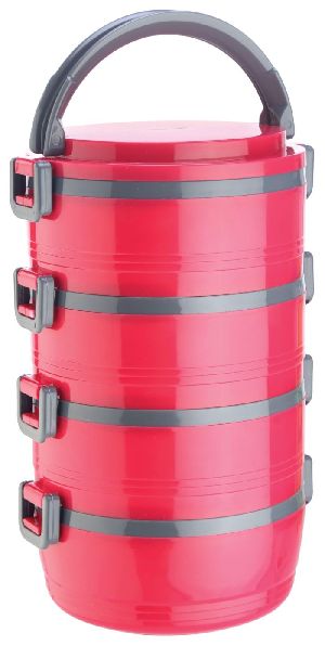 Jayco Homemeal Four Case Pink Tiffin Box