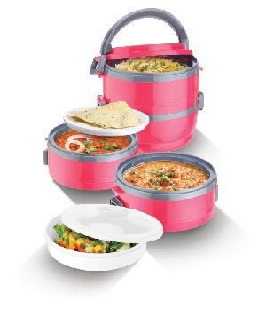 Jayco Homemeal Two Case Pink Tiffin Box