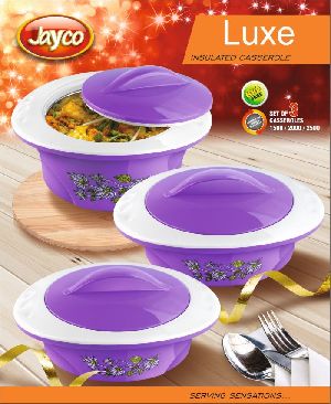 Jayco Luxe Three Piece Purple Casserole Set