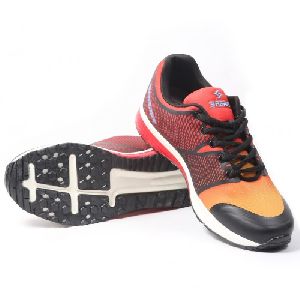 Sagma Mens Yellow Red Breathable Shoes
