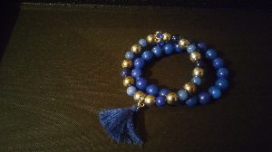 Blue Gemstones Bracelet Set