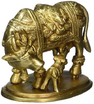 Mata Kamdhenu Laxmi Cow Calf idol statue