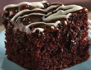 Caramel Chocolate Jello Cake