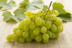 fresh green grapes