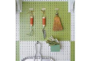 Perforated Rack with Hooks