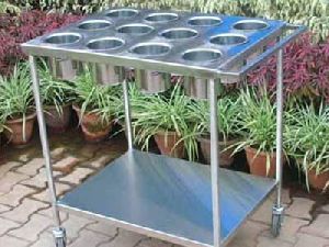 Stainless Steel Masala Trolley