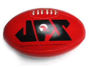 Red Genuine Leather Aussie Rules Football 3720