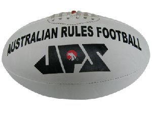 White PU Meterial Aussie Rules Football JPS-110