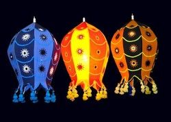 Handmade Colorful Fabric Lanterns
