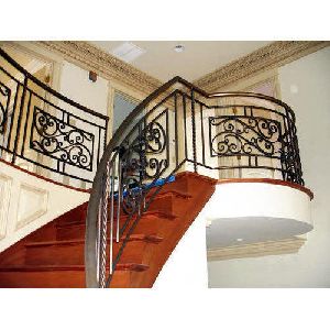 Mild Steel Staircase Railing Fabrication Services