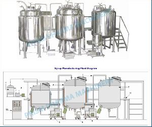 Preparation Vessel Liquid Syrup Manufacturing Plant
