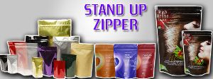 stand up zipper pouch