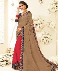 Well Formed Brown Casual Sarees