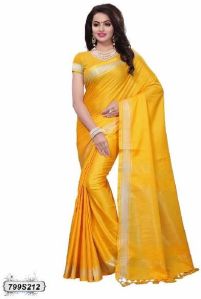 Cotton Saree, For Anti-Wrinkle, Pattern : Printed