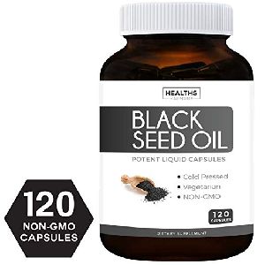 Best Black Seed Oil 120 Softgel Capsules (Non-GMO & Vegetarian) Made from Cold Pressed Nigella Sativ