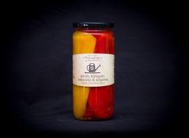 Roasted Red Yellow Pepper for Food