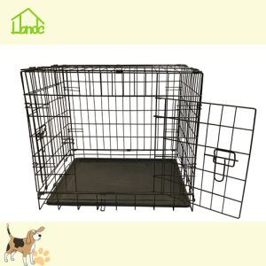 Heavy Duty Two Doors Black Dog Kennels