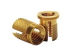 Brass Tri Slotted Extra Gripping Thread Inserts