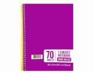 ONE SUBJECT WIDE RULED NOTE BOOK