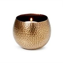 SOI Round Copper Hammered Votive