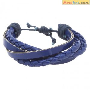 style blue leather band