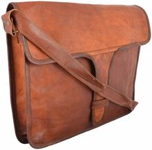 vintage messenger brown bag