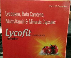 Lycopene, Beta Carotene, Multivitamin & Minerals Capsules