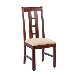 Handmade Wooden Dining Chair Upholstered Seat