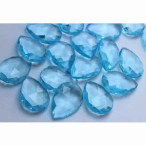 Blue Topaz Quartz Faceted Gemstones
